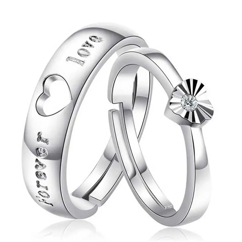 2019 Новая мода любовь сердце Пара Кольца для мужчин и женщин Свадьба Anniverysary