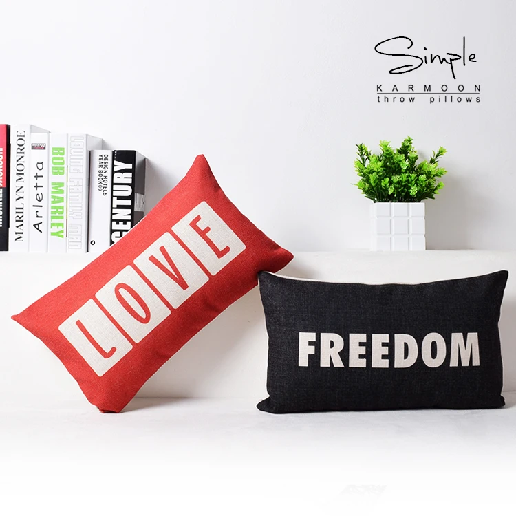 Чехол для подушки Love чехол freedom простой с надписью and | Дом и сад