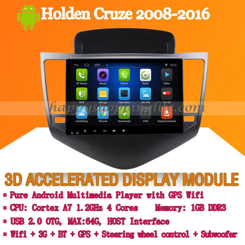 9 &quotAndroid 7 1 автомобильный мультимедийный плеер для Holden Cruze 2008 2016 DVD Авто Радио