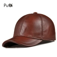 hl171 spring genuine leather baseball sport cap hat mens winter warm brand new cow skin leather newsboy caps hats 5 colors