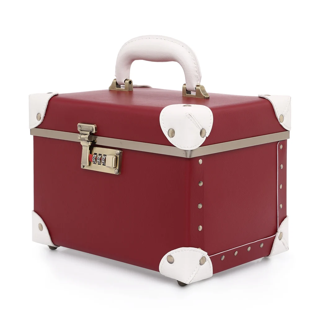 Косметический Чехол для женщин косметичка с блокировкой паролем женский кожаный