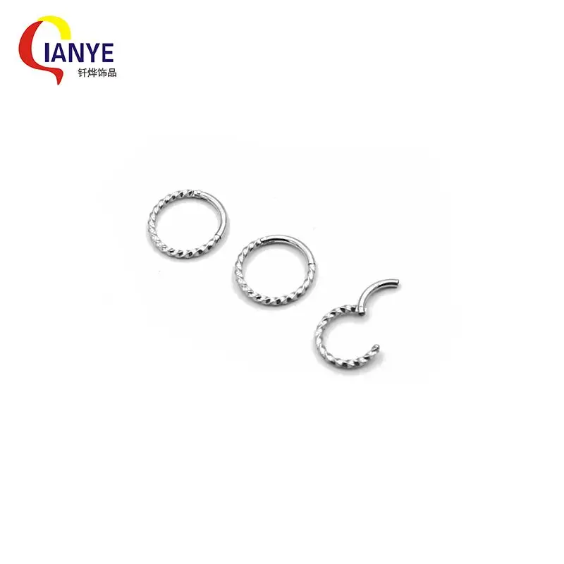 Новое поступление 16g скручивающееся сегментное кольцо из нержавеющей стали Seprum