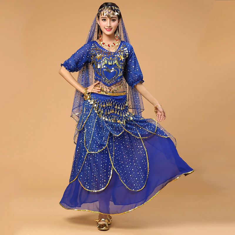 Женская одежда для болливудского танца комплект из 4 предметов женский головной