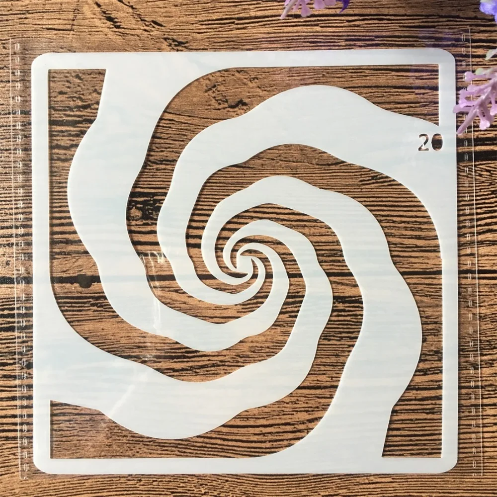 2 шт./лот 13 см деревянная текстура сделай сам слойные трафареты живопись