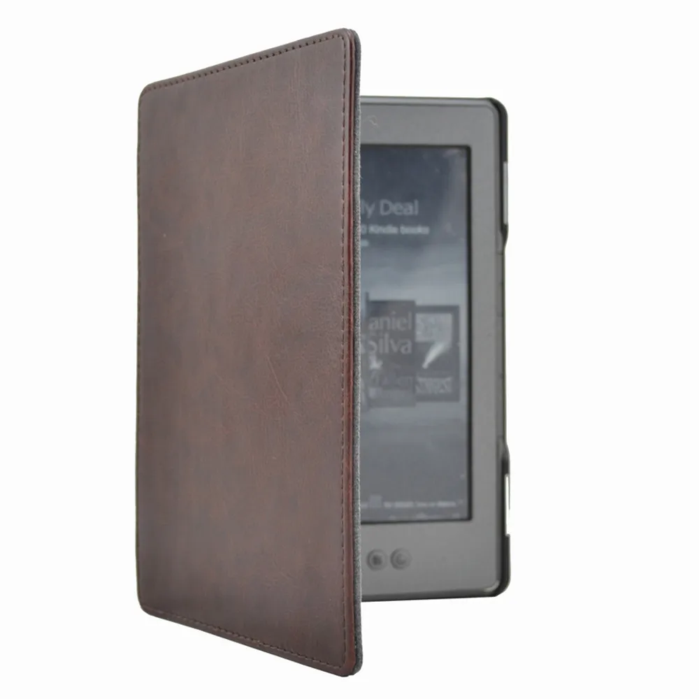 Чехол s Планшет тонкий кожаный чехол черная крышка кожи для Kindle4 Kindle5(Kindle 4th и Kindle 5th) 6 дюймов#5$5,8