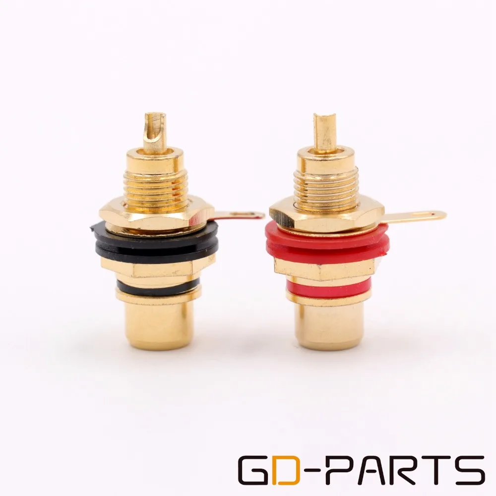 GD PARTS позолоченный латунный гнездовой разъем RCA терминал Hi Fi усилитель компакт