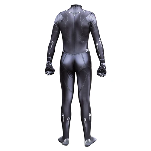 Jumpsuit Фильм Черная пантера косплей костюм комбинезон костюмы супергероя для Хэллоуина зентай вечерние латексные маски для мужчин мальчиков - Цвет: Jumpsuit