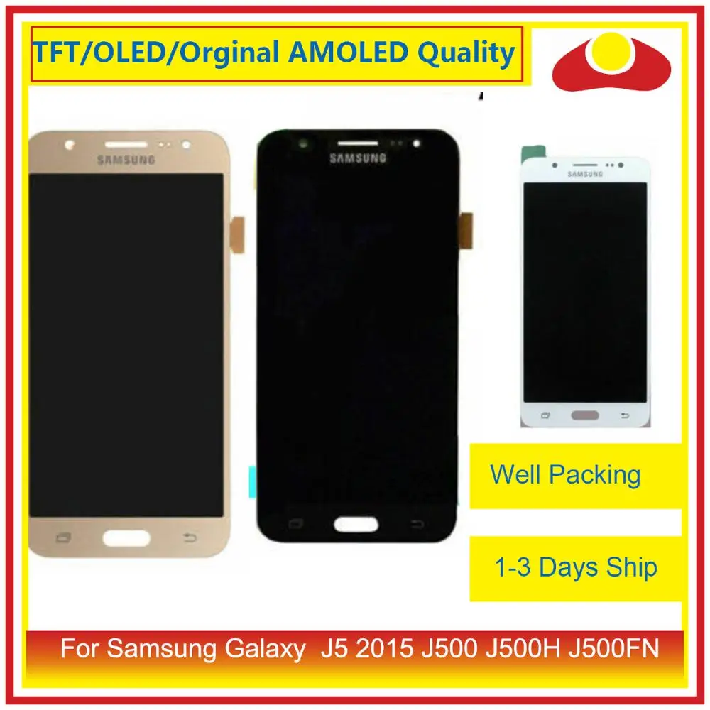 Оригинальный 5 0 &quotЖК дисплей с дигитайзером сенсорного экрана для Samsung Galaxy J5 2015