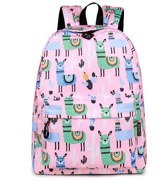 Школьный ранец Joyloading в стиле преппи с мультипликационным принтом альпака рюкзак
