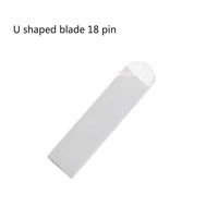 tattoo needle 100pieces 18pin u sterilized stainless steel 3d tattoo embroidery eyebrow permanent makeup needles blade hot sale