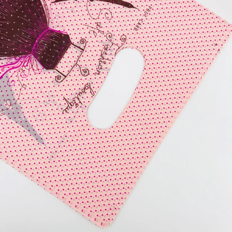 100 шт. розовые пластиковые пакеты для ювелирных изделий 20 х25 см|Подарочные сумки и