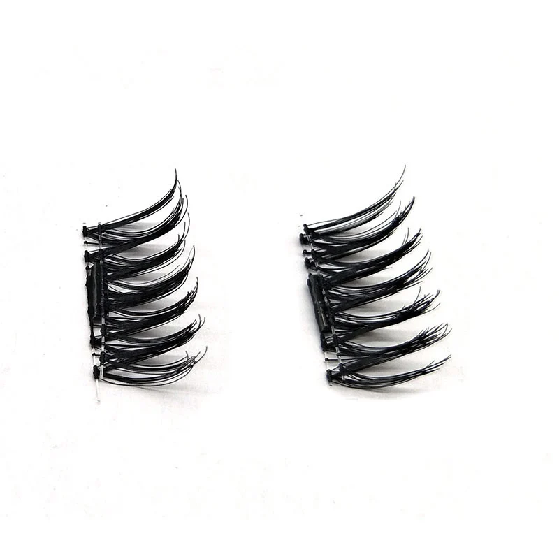 Магнитные 3D накладные ресницы натуральные длинные накрест Искусственные