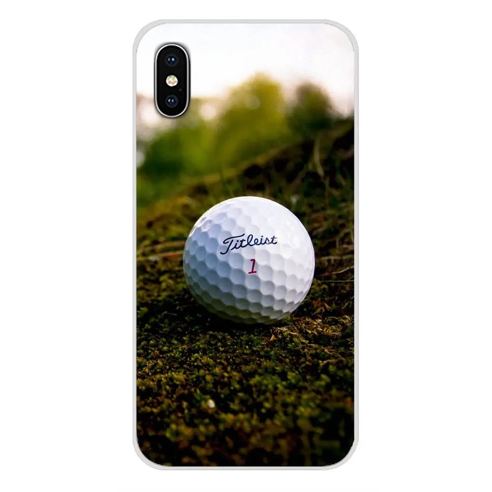 Прозрачные ТПУ чехлы накладки для Apple iPhone X XR XS MAX 4 4S 5 5S 5C SE 6 6S 7 8 Plus ipod touch Landscape Golf