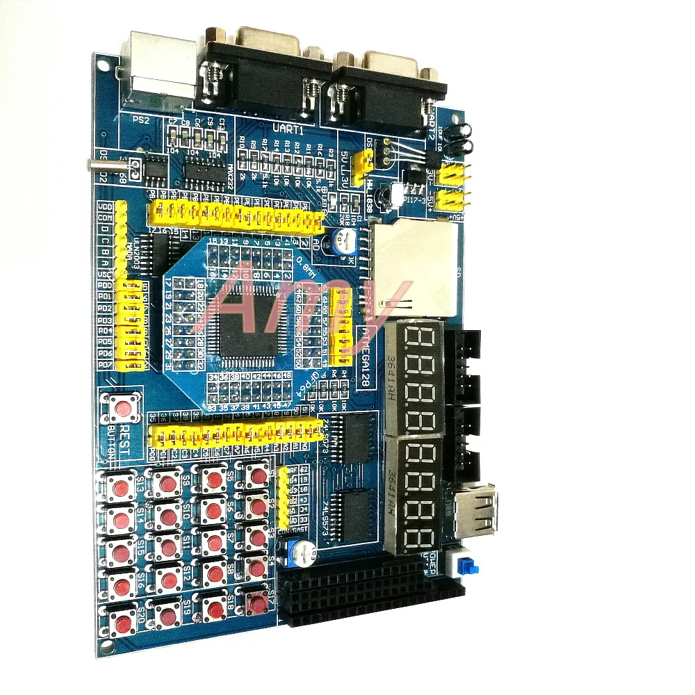 ATMEGA128 плата разработки тестовая с поддержкой SD карты TFT цветной ЖК дисплей