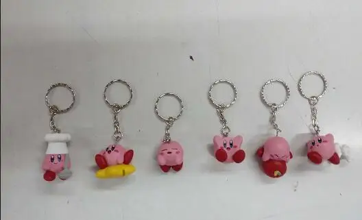 6 шт./компл. новые игрушки Kirby Pvc брелки PVC Фигурки 2-4 см | Игрушки и хобби