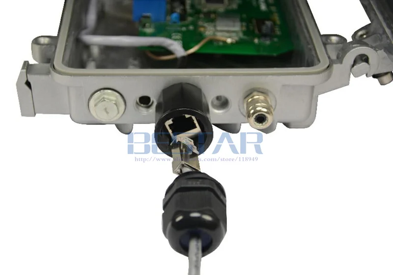 CAT5E RJ45 водонепроницаемый сальник разъем Ethernet LAN черный IP68 Защита M20 CAT 5E RJ 45 мужчин и женщин AP открытый кабель
