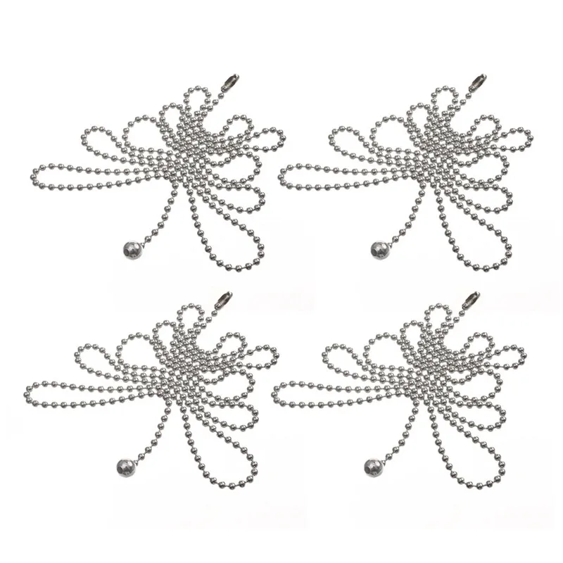 4pcs Style 7 Вентилятор Тяговая цепь декоративное расширение 12 дюймов свет Тяговая цепь набор серебряного оттенка Цепи Подвеска «Бейсбол» для Потолочная люстра с вентилятором лампа - Цвет: 4pcs Style 7
