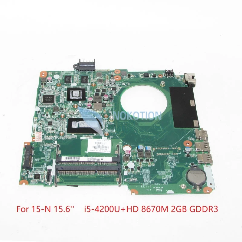 NOKOTION 725611-001 732088-501 732088-001 DA0U83MB6E0 для hp Pavilion 15-N 15-n305tx 15 6 дюймовая материнская плата