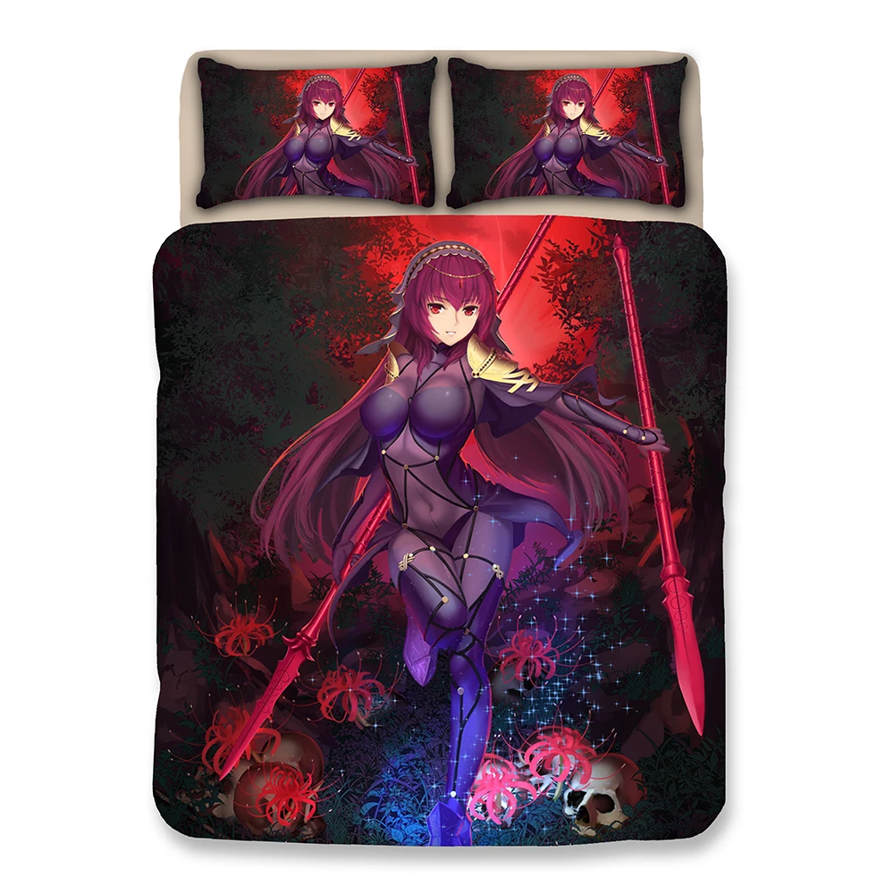 

Anime Cartoon character Joan of Arc fate/stay night Saber 3D Printed Bedding Set pillow Cases Bed Sheet Duvet Cover bedclothes