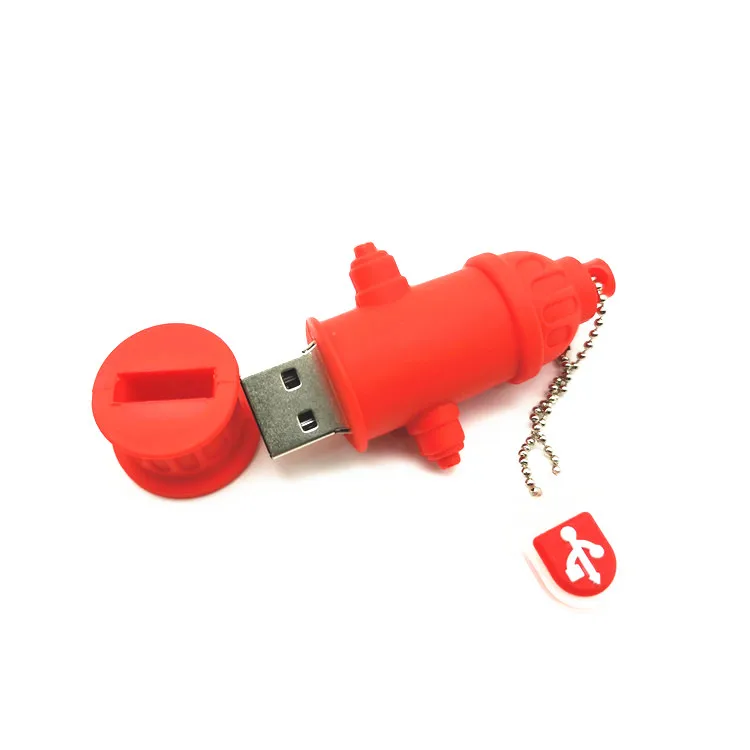 Флэш-накопитель Usb в виде мультяшного пожарного гидранта 64 ГБ 32 милый