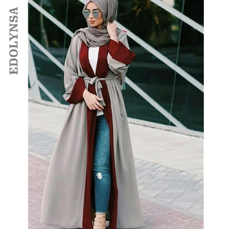 Лоскутное мусульманское платье Abaya в Дубае 2020 Брендовое Повседневное кафтан