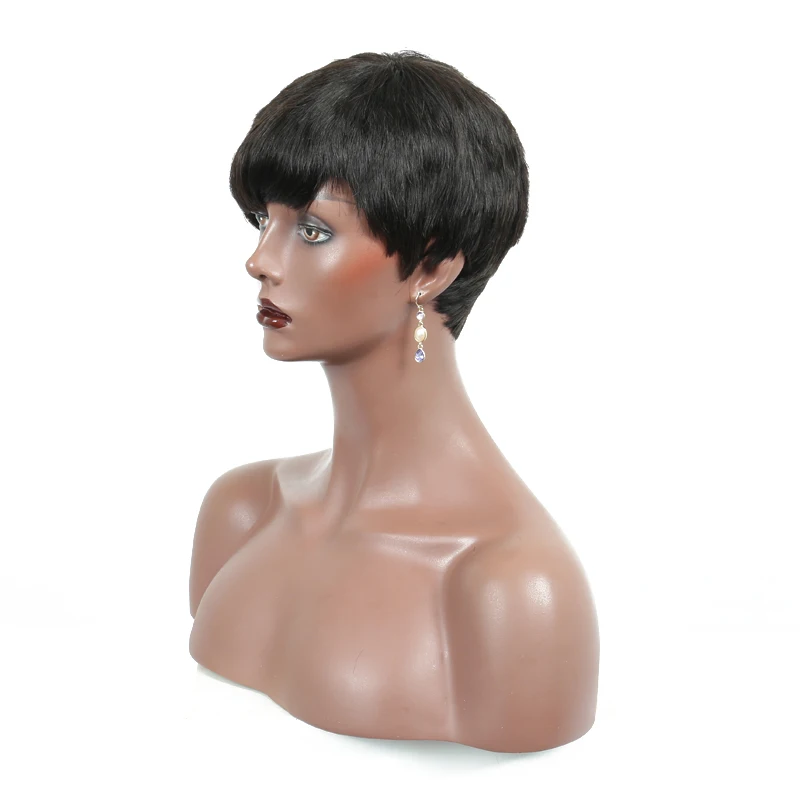 Парики из человеческих волос бразильские человеческие волосы короткий парик