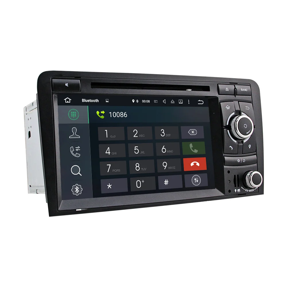 Eunavi 2 Din Автомобильный мультимедийный плеер GPS Android 9 DVD Automotivo радио для Audi A3 8 P/A3 8P1