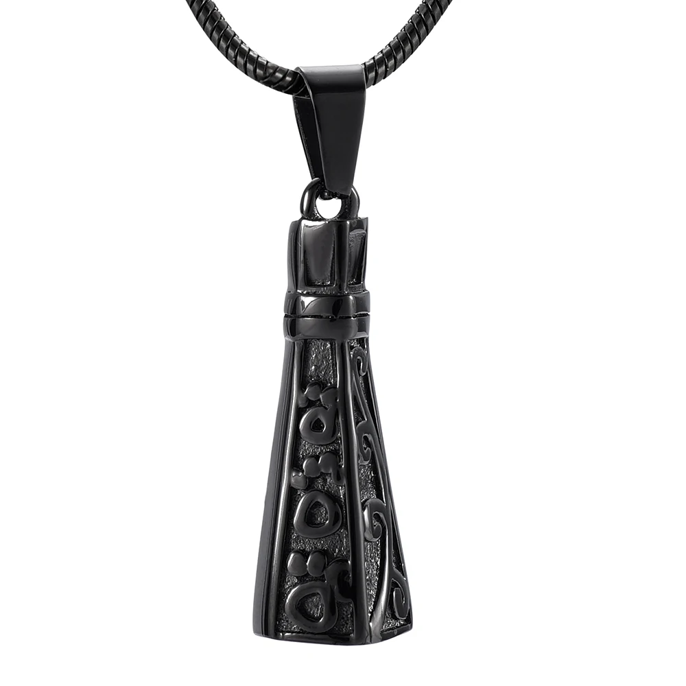 LKJ9940 Pagoda Design Newest Men Women Necklace Screw Cremation Pendant Stainless Steel Material Keepsake Jewelry | Украшения и
