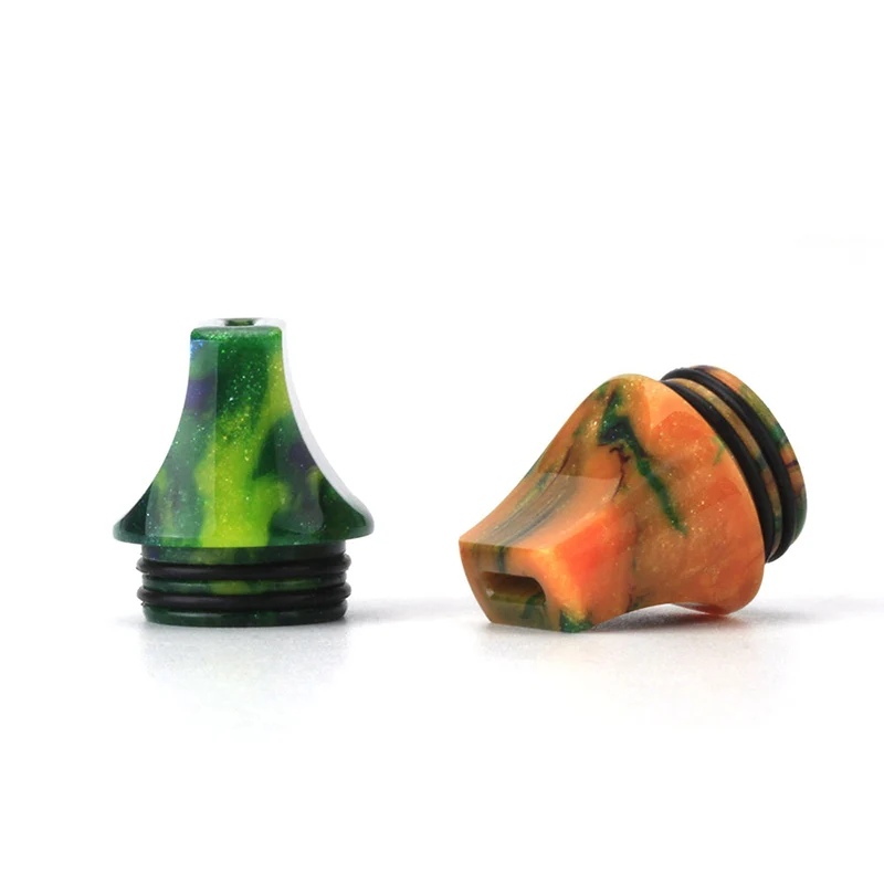 Новый Vape MTL Смола Driptip плоский капельный наконечник 810 с 2 силиконовыми кольцами