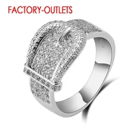 925 sterling silver rings wedding bands fashion jewelry cz crystal hot sale women girls party gift wholesale