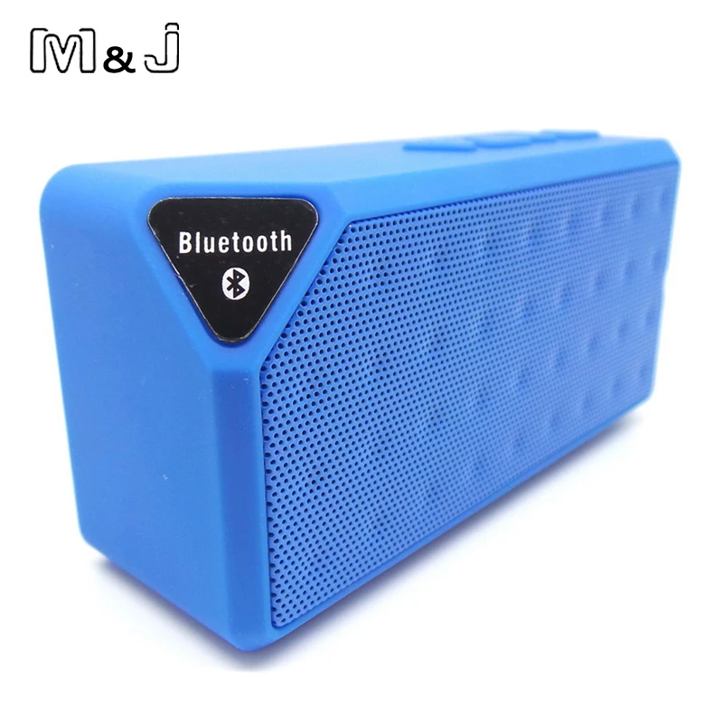 Bluetooth Колонка M & J X3 Беспроводная портативная музыкальная звуковая колонка TF USB FM