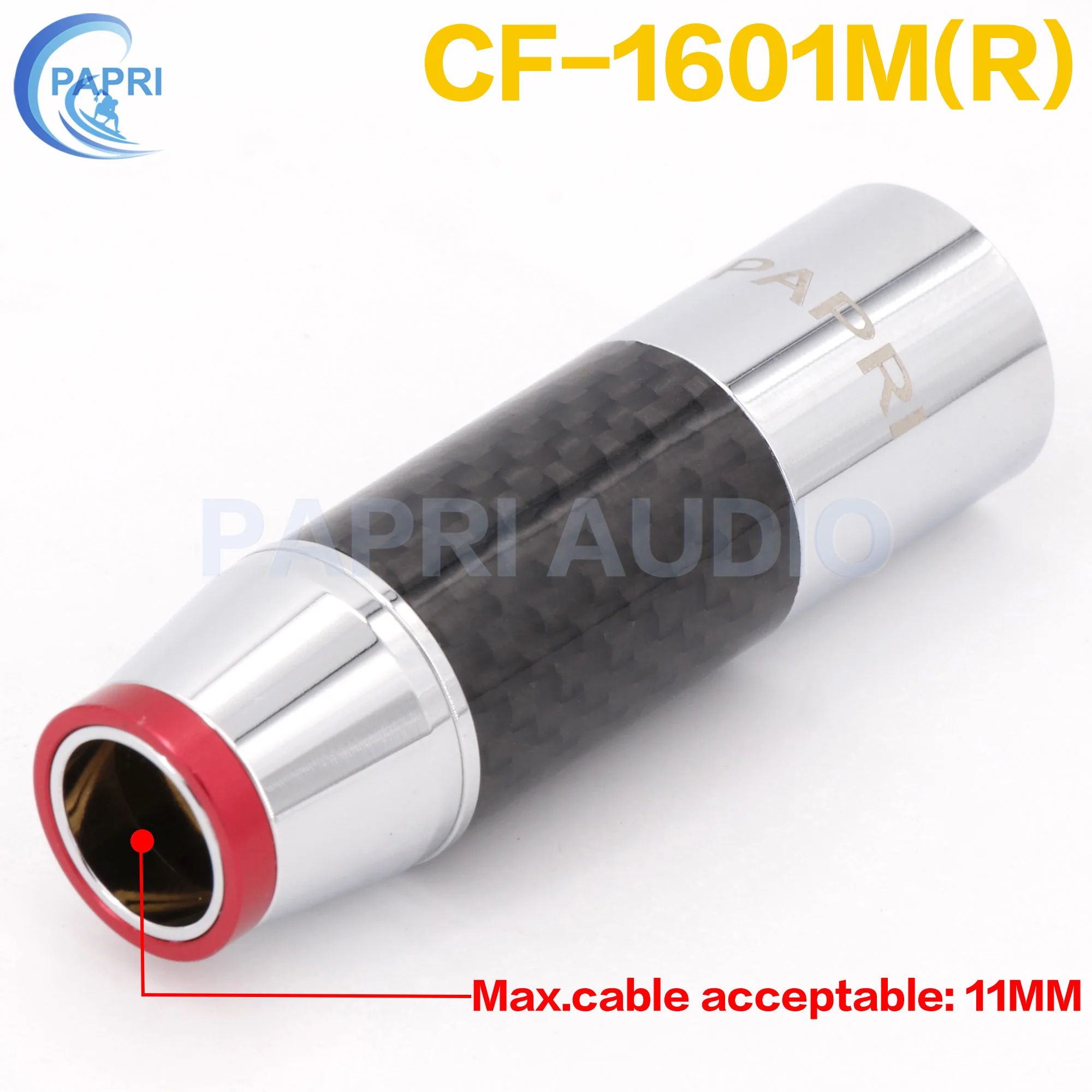 3-конт. xlr PAPRI CF-1601(R - Цвет: CF-1601M(R)-Red-11MM