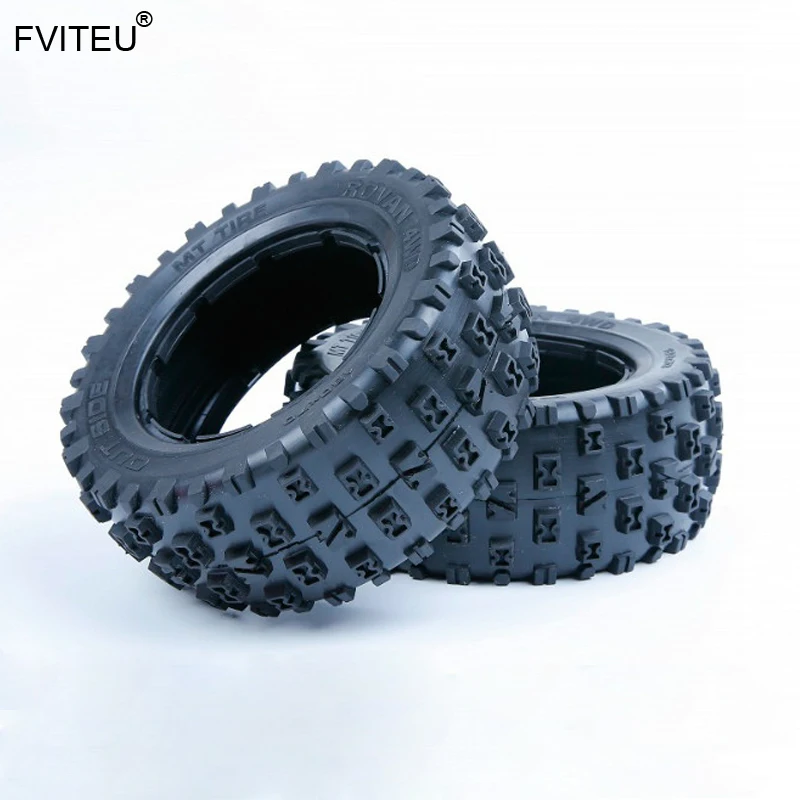 Резиновые шины fvieu knobby шина с внутренней тканью для 1/5 Losi 5ive T Rovan LT King Motot X2|Детали и