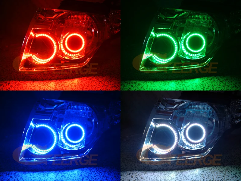 Для Mitsubishi pajero 2006 2007 2008 2009 2010 2012 2013 RF Bluetooth APP мульти-Цвет RGB комплект светодиодов «глаза ангела»