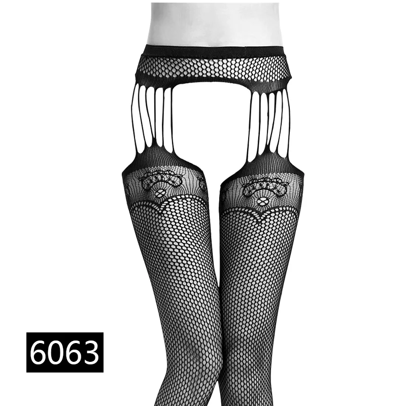 Black Lace Stockings Women Sexy Lingerie Stripe Elastic Stockings Black Fishnet Stocking Thigh Sheer Tights Embroidery Pantyhose