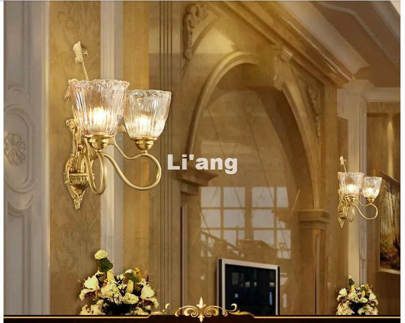 Новое поступление латунный E14 Европейский Классический Золотой светодиодный