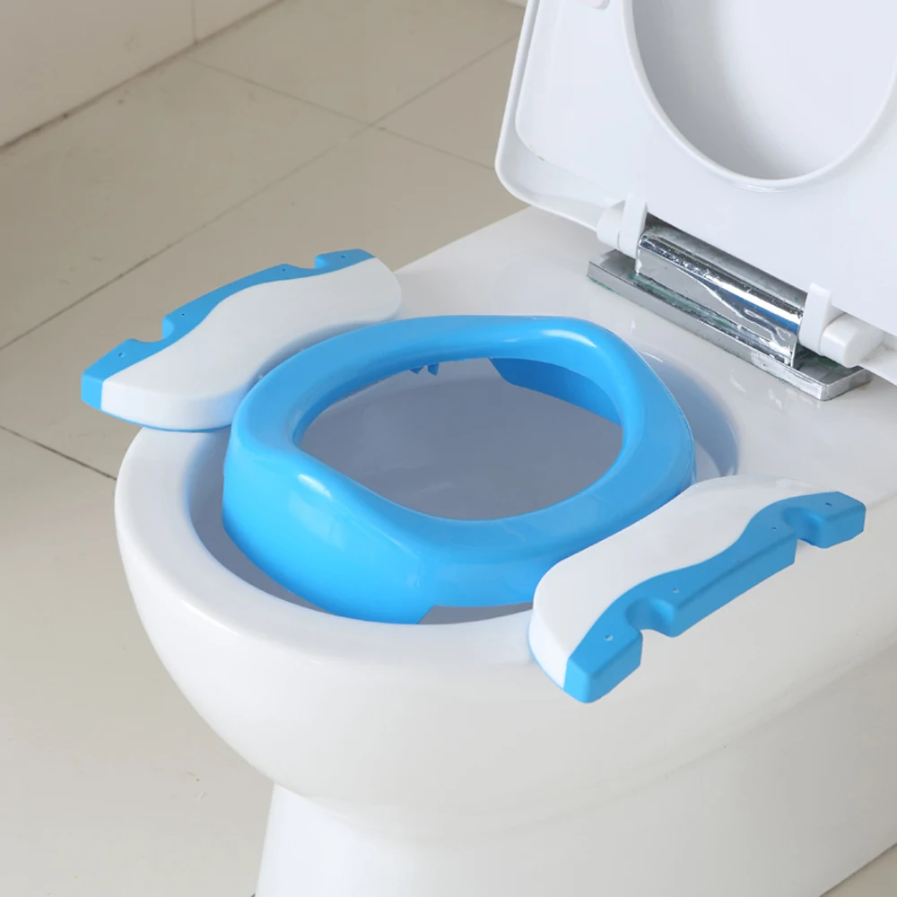 

Baby Travel Foldable Potty Chair 2 :1 Seat Kids Comfortable Portable Toilet Assistant Eco-friendly Potty With Free Cleaning Bag