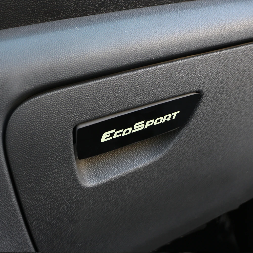 Чехол для автомобильного бардачка с ручкой для Ecosport ABS Хромированная коробка для хранения интерьера автомобиля декоративная накладка наклейка для Ford Ecosport 2012