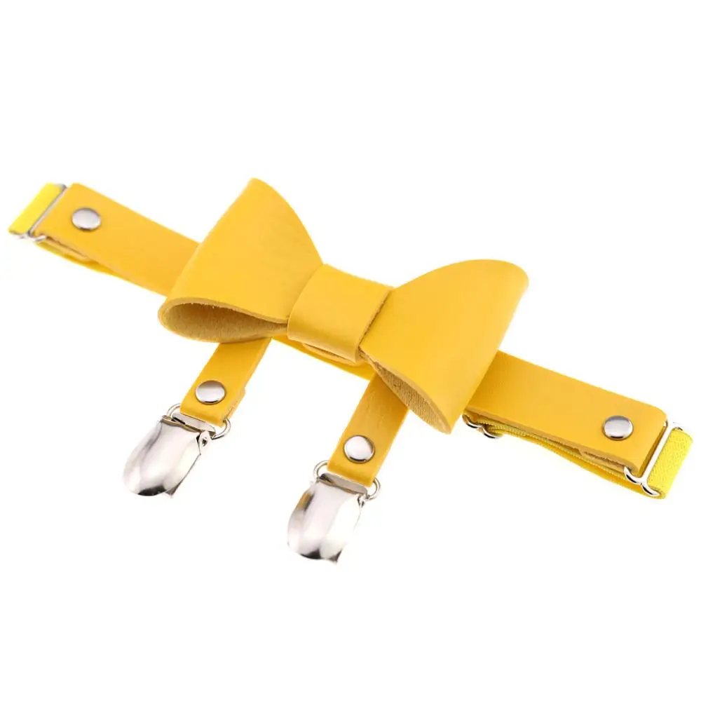 Yellow Панк готический кожаный носок, пояс, кольцо для ног, чулки до бедра, Эластичный Бант, подвязки, подтяжки, ремни, цепочка для ног, жгут, украшения для тела - Окраска металла: Yellow