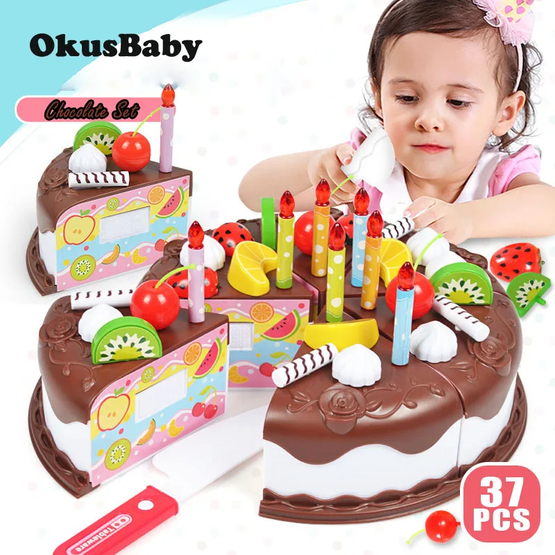 Креативный набор из 37 предметов сделай сам ролевые игры шоколадный режущий торт