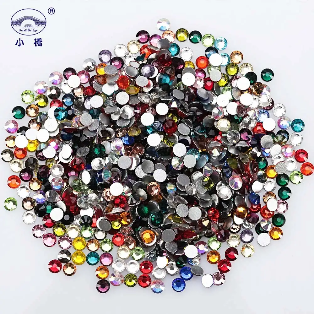 Стекло Flatback Crystal Mix Стразы для Костюмы обувь кристаллы украшения Diy Круглый Nail Art