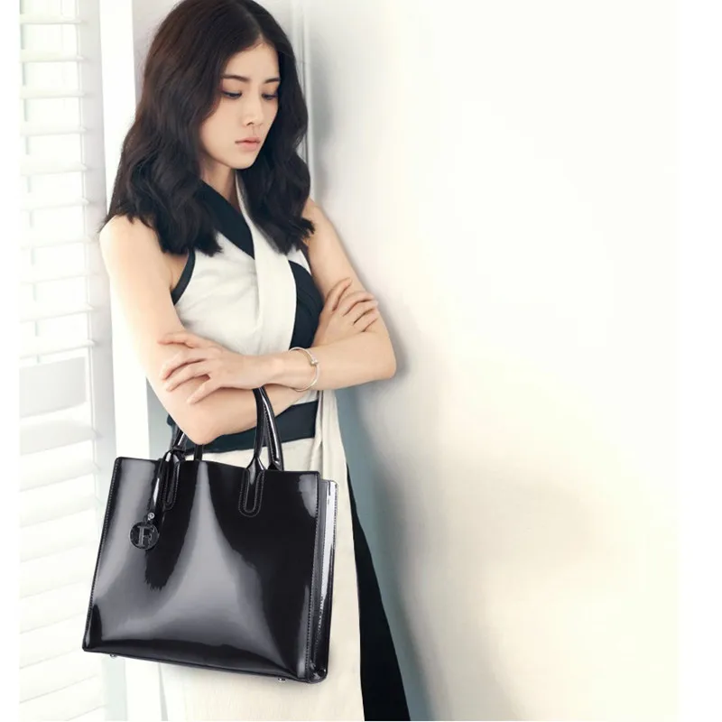 2018 Элитный бренд Лакированная кожа Для женщин сумка женская через плечо плеча