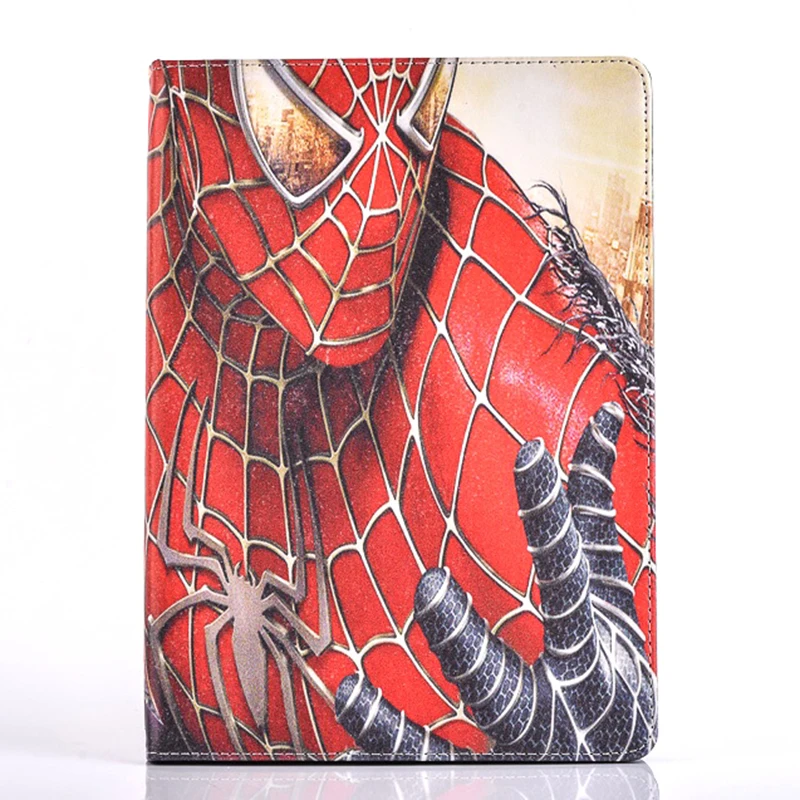as photo Мини 5 чехол для iPad Mini 1/2/3/4 из мультфильма, популярная яркая детская одежда с рисунком «Супермен», «Человек-паук», «Бэтмен» Железный человек кожаный чехол-книжка с задней панелью Стенд Smart Cover Пижама с черепашками-ниндзя - Color: as photo