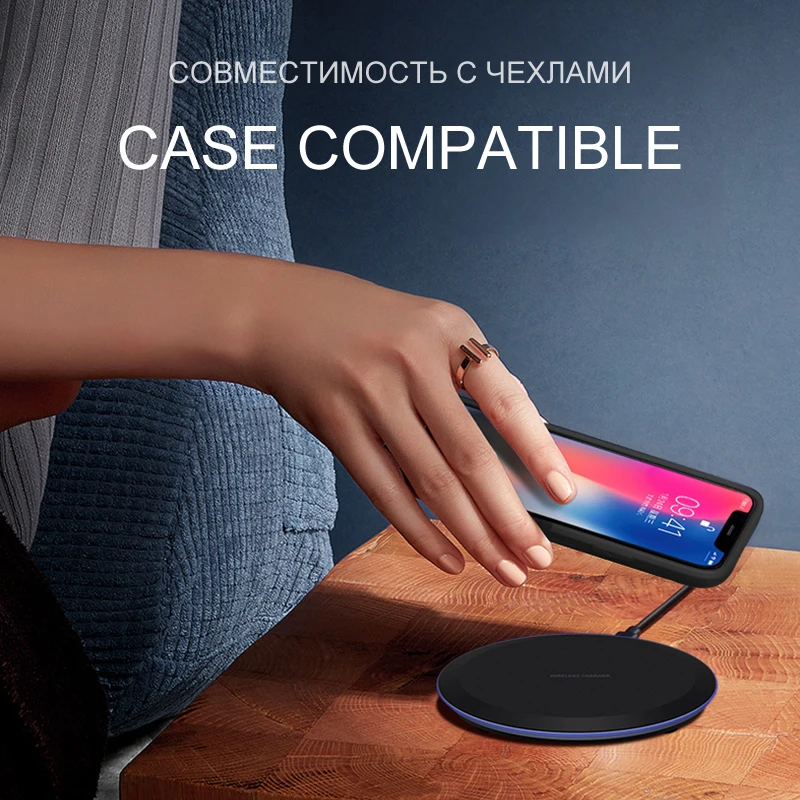 DISOUR ультратонкое Q1 Беспроводное зарядное устройство для Huawei P30 Mate 20 Pro Magic2