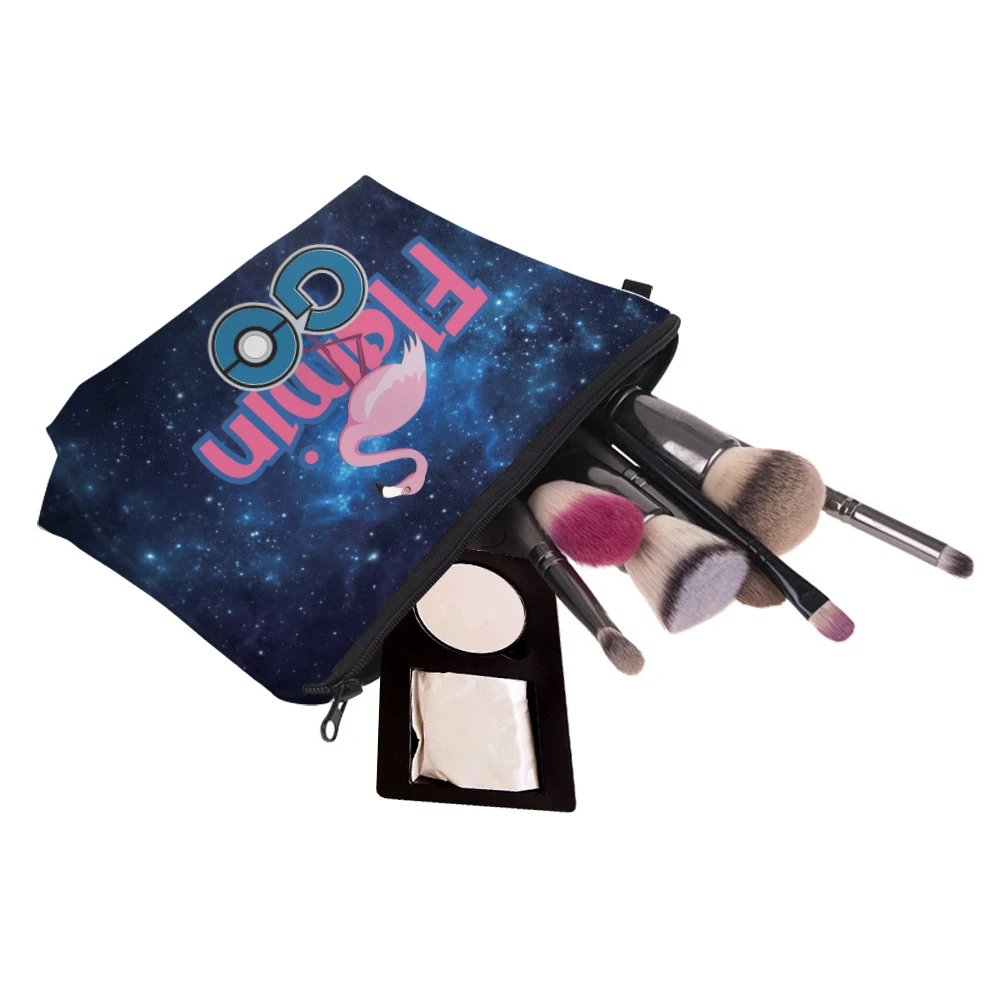 Косметички Deanfun с 3D рисунком космос и фламинго модный подарок для девочек