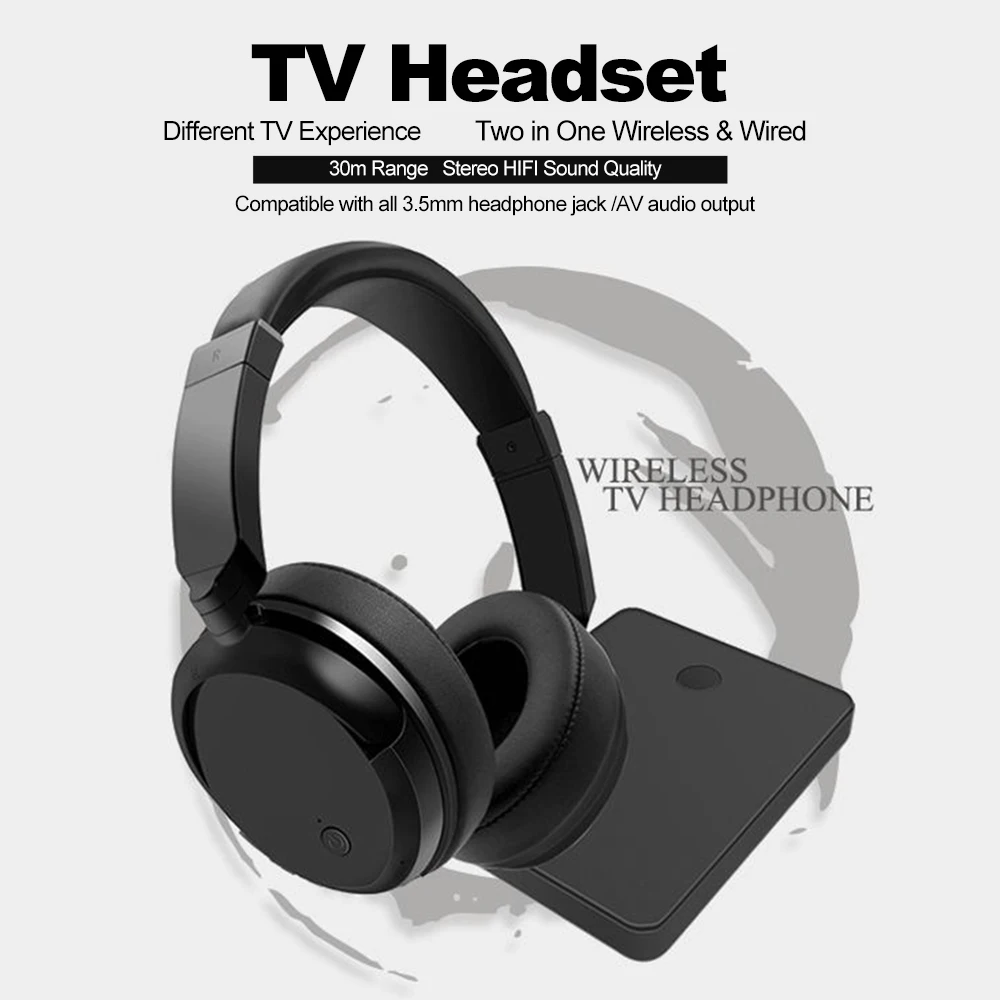 Беспроводные оптические наушники 2 4 ГГц 3 5 мм и RCA|Наушники гарнитуры| |