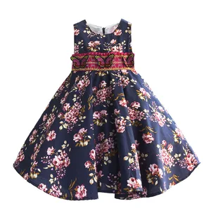 Розовое платье с цветочным рисунком для девочек детское платье для выпускного бабочки хлопковая одежда с вышивкой для девочек 6-10 лет