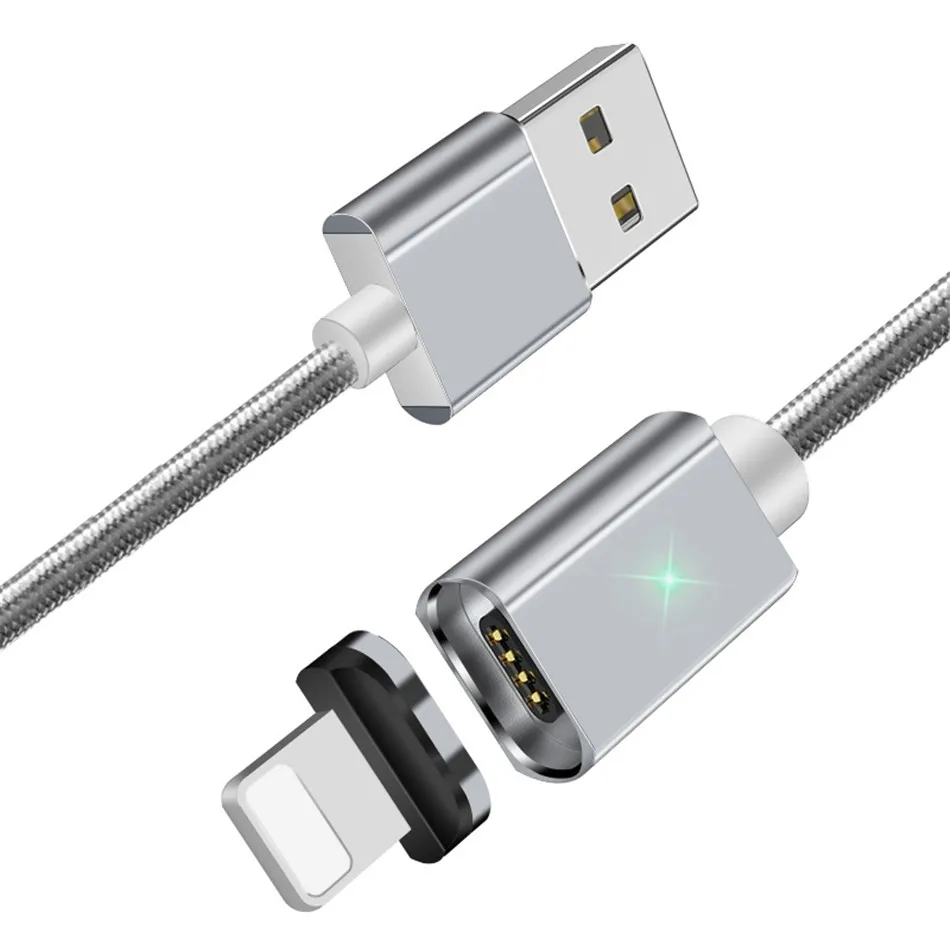 Essager магнитное USB зарядное устройство для iPhone кабель 3 м 2 м 1 м Lghting кабель для передачи данных Шнур для iPhone X 8 7 6 6S 5 5S SE провод для быстрого заряда