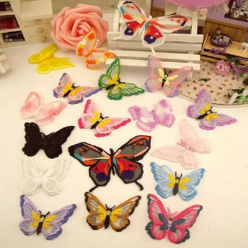 3 шт. наклейки-бабочки на одежду для девочек | Дом и сад