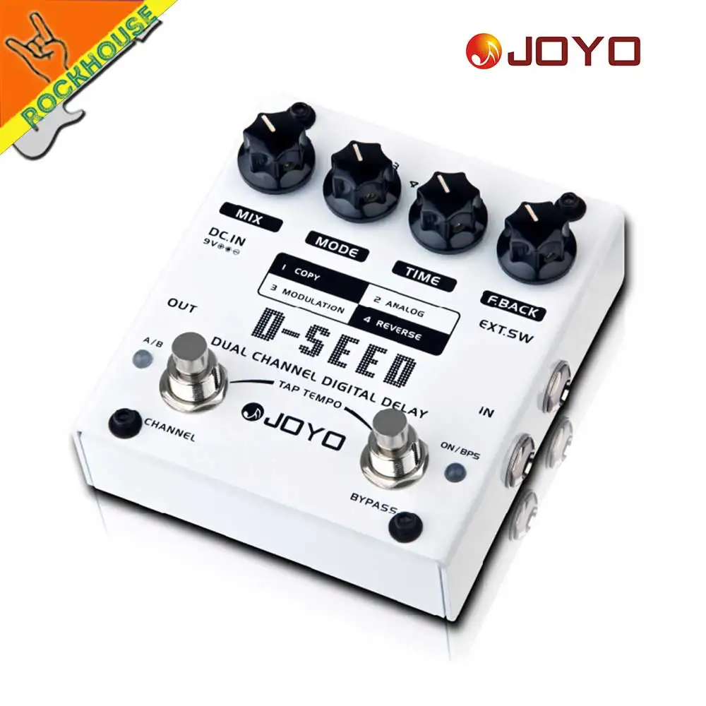 JOYO D-SEED Dual Channel Digital Delay Guitar Effects Pedal Analog Guitarra Stompbox True Bypass Free Shipping | Спорт и развлечения